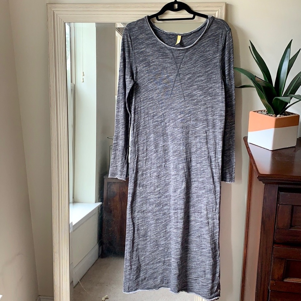 Free People charcoal gray tunic dress (XS) ✨